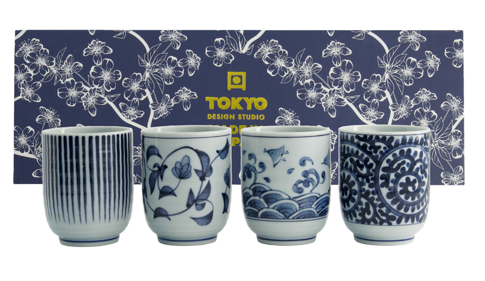Coffret 4 tasses hautes Kawaii - Japon Tokyo Design Studio
